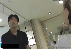 Young girl taped surprised when lying free black porb in bed